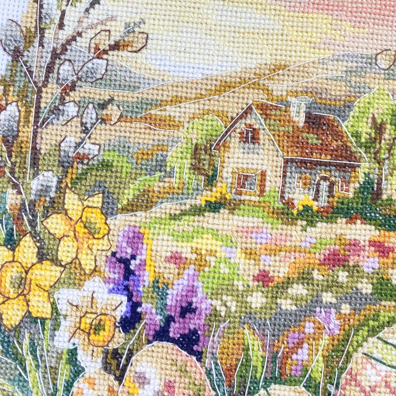 Cross Stitch Kit "Rushnyk «Blooming Easter Egg»"