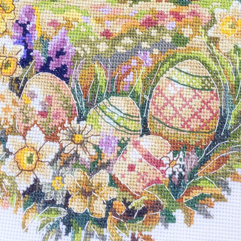 Cross Stitch Kit "Rushnyk «Blooming Easter Egg»"