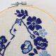 Satin Stitch Embroidery Kit "Floral Whisper"