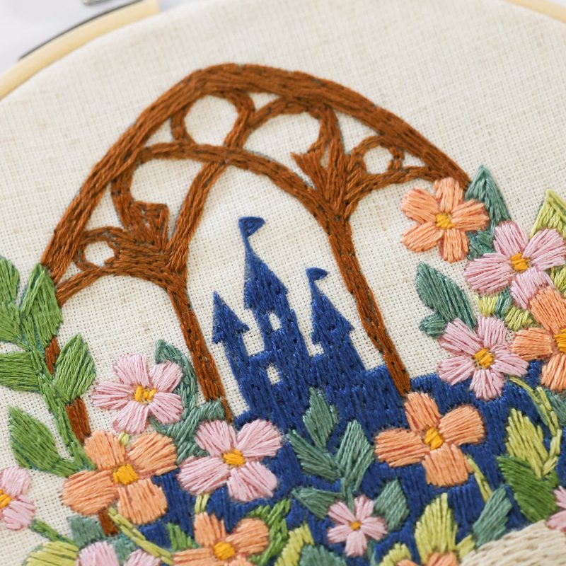 Satin Stitch Embroidery Kit "Fairy Tale Scene"