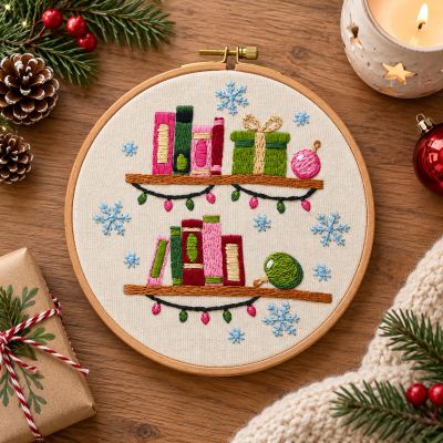 Satin Stitch Embroidery Kit "Christmas Stories"