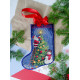 Cross Stitch Christmas Stocking Kit "Spark the celebration"