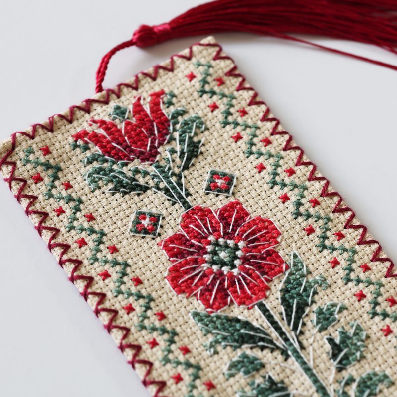 Cross Stitch Kit "Bookmark "Floral talisman""