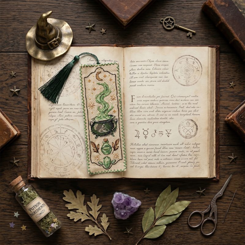 Cross Stitch Kit "Bookmark "Power of three""
