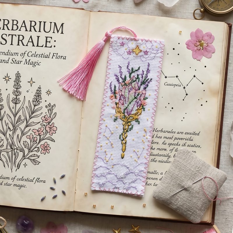 Cross Stitch Kit "Bookmark "Celestial Watch""