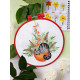 Cross Stitch Kit "And in the basket is a cat"