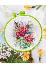 Cross Stitch Kit "Spring roses"