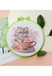 Cross Stitch Kit "Tea party"