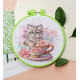 Cross Stitch Kit "Tea party"