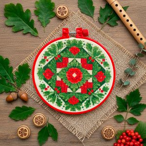 Cross Stitch Kit "Traditional motif"