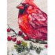 Cross Stitch Kit "Winter Cardinal"