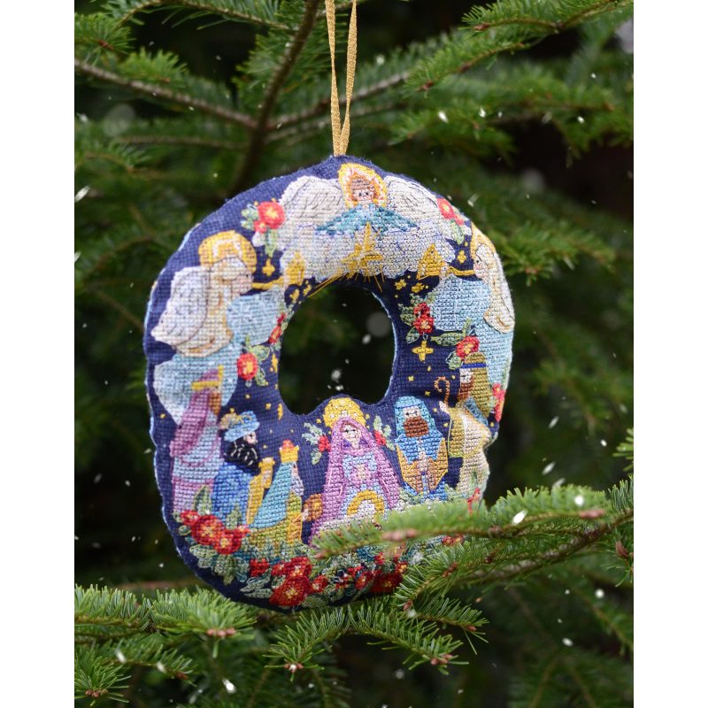 3D Cross Stitch Ornament Kit "Nativity scene"