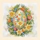 Midi Bead Embroidery Kit on Art Canvas "Easter Symbol"