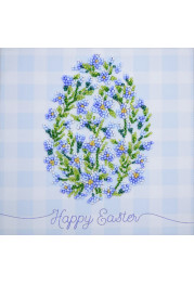 Mini Bead Embroidery Kit on Art Canvas "Easter snowdrop"