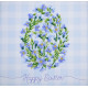 Mini Bead Embroidery Kit on Art Canvas "Easter snowdrop"