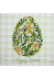 Mini Bead Embroidery Kit on Art Canvas "Easter primrose"