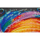Mini Bead Embroidery Kit on Art Canvas "Variegated"