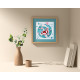Mini Bead Embroidery Kit on Art Canvas "Koi carp"