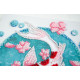 Mini Bead Embroidery Kit on Art Canvas "Koi carp"