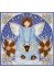 Mini Bead Embroidery Kit on Art Canvas "Little angel"