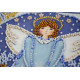 Mini Bead Embroidery Kit on Art Canvas "Little angel"