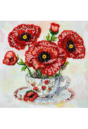 Mini Bead Embroidery Kit on Art Canvas "An inspired morning"