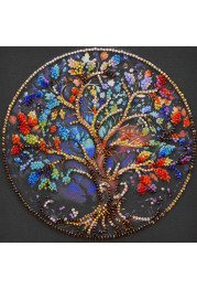 Mini Bead Embroidery Kit on Art Canvas "The color of life"