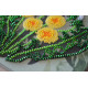 Mini Bead Embroidery Kit on Art Canvas "Favorite dandelion"