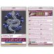 Mini Bead Embroidery Kit on Art Canvas "Silver serpentine"