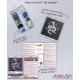 Mini Bead Embroidery Kit on Art Canvas "Silver serpentine"
