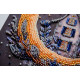 Mini Bead Embroidery Kit on Art Canvas "The magic of the night sky"