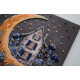 Mini Bead Embroidery Kit on Art Canvas "The magic of the night sky"