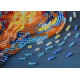 Mini Bead Embroidery Kit on Art Canvas "Bring the light"