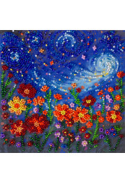 Mini Bead Embroidery Kit on Art Canvas "A Midsummer Night's Dream"