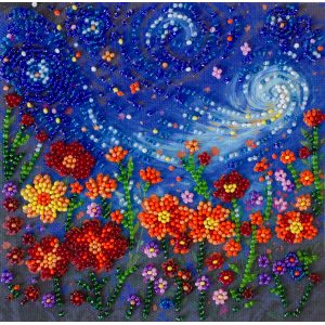 Mini Bead Embroidery Kit on Art Canvas "A Midsummer Night's Dream"