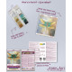 Mini Bead Embroidery Kit on Art Canvas "Emerald wings"