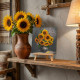 Mini Bead Embroidery Kit on Art Canvas "Homely sunflowers"