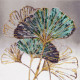 Midi Bead Embroidery Kit on Art Canvas "Emerald leaves"