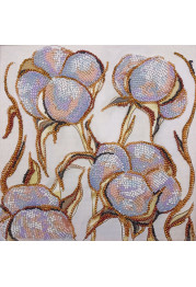 Midi Bead Embroidery Kit on Art Canvas "Gentle touch"
