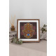Midi Bead Embroidery Kit on Art Canvas "Golden Hamsa"