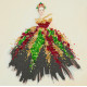 Midi Bead Embroidery Kit on Art Canvas "Color dance"