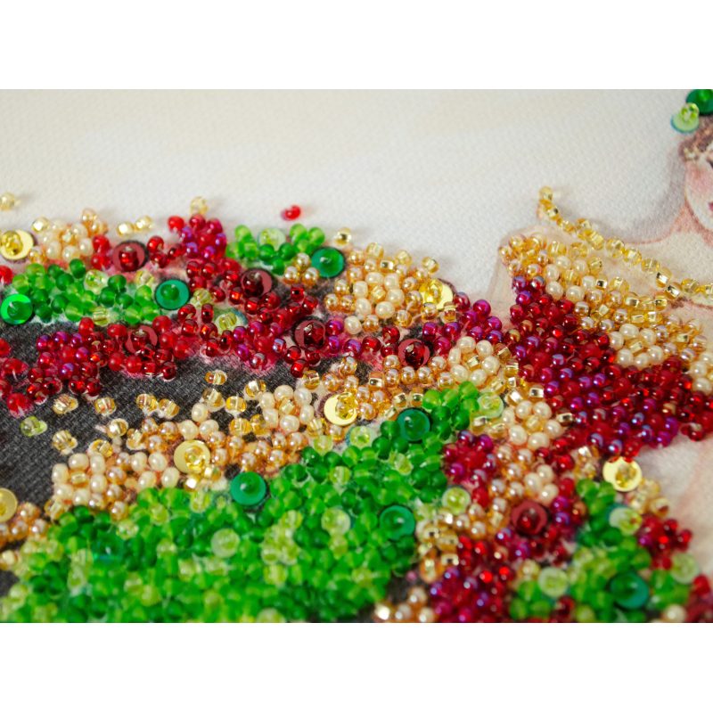 Midi Bead Embroidery Kit on Art Canvas "Color dance"