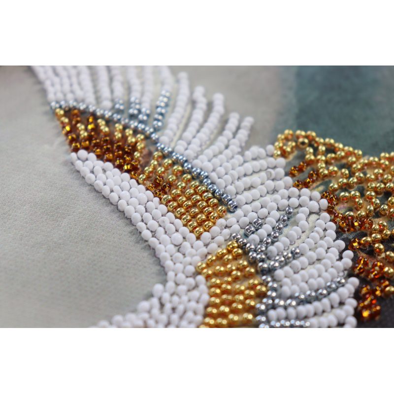 Midi Bead Embroidery Kit on Art Canvas "Coming back home"