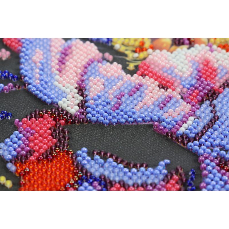 Midi Bead Embroidery Kit on Art Canvas "Time to bloom"