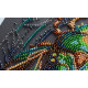 Midi Bead Embroidery Kit on Art Canvas "Emerald beetle"