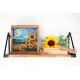 Midi Bead Embroidery Kit on Art Canvas "Sunflowers in night’s embrace"
