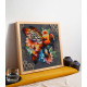 Midi Bead Embroidery Kit on Art Canvas "Honey mosaic"