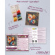Midi Bead Embroidery Kit on Art Canvas "Honey mosaic"