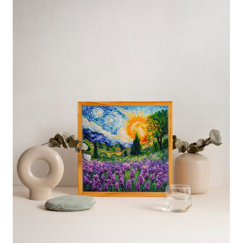 Midi Bead Embroidery Kit on Art Canvas "Summer memories"