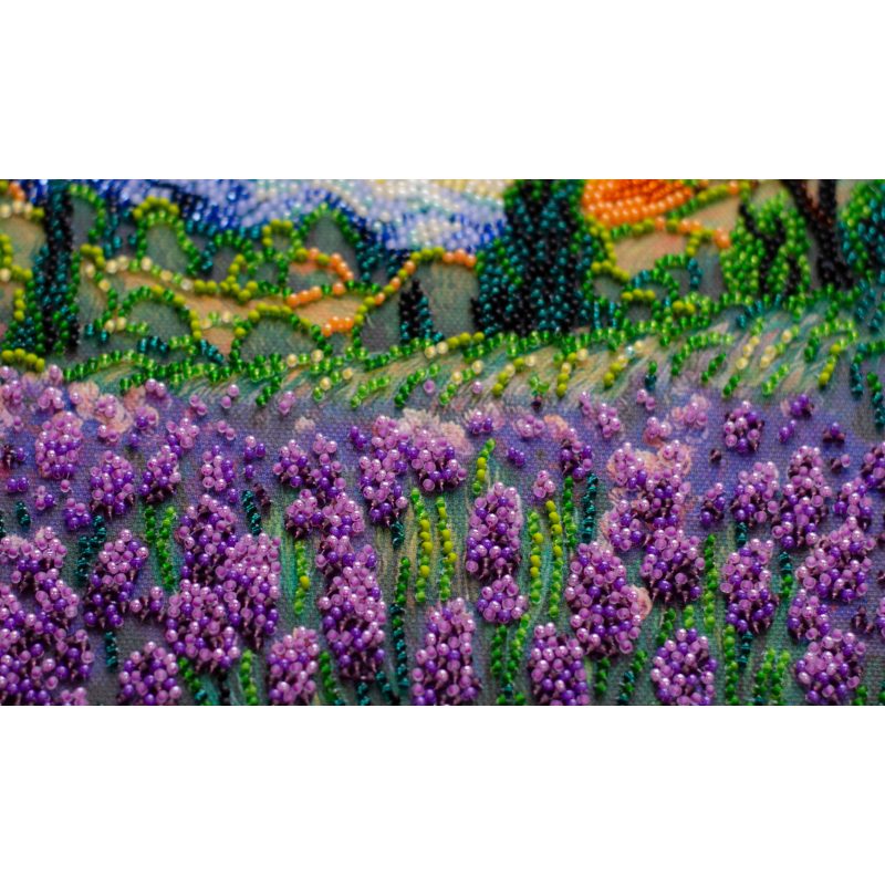 Midi Bead Embroidery Kit on Art Canvas "Summer memories"